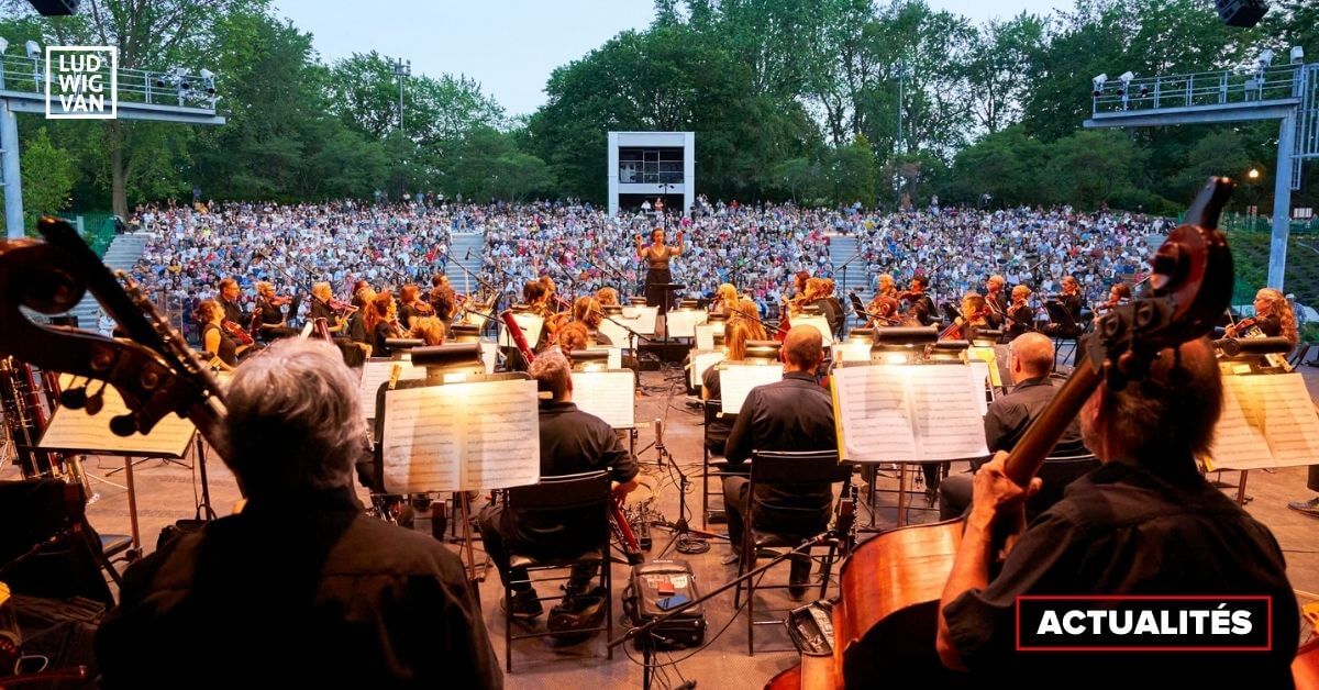 L'Orchestre Métropolitain a attiré 16 000 spectateurs en deux soirs au Théâtre de Verdure. Juillet 2022. (Photo: Sylvain Légaré)