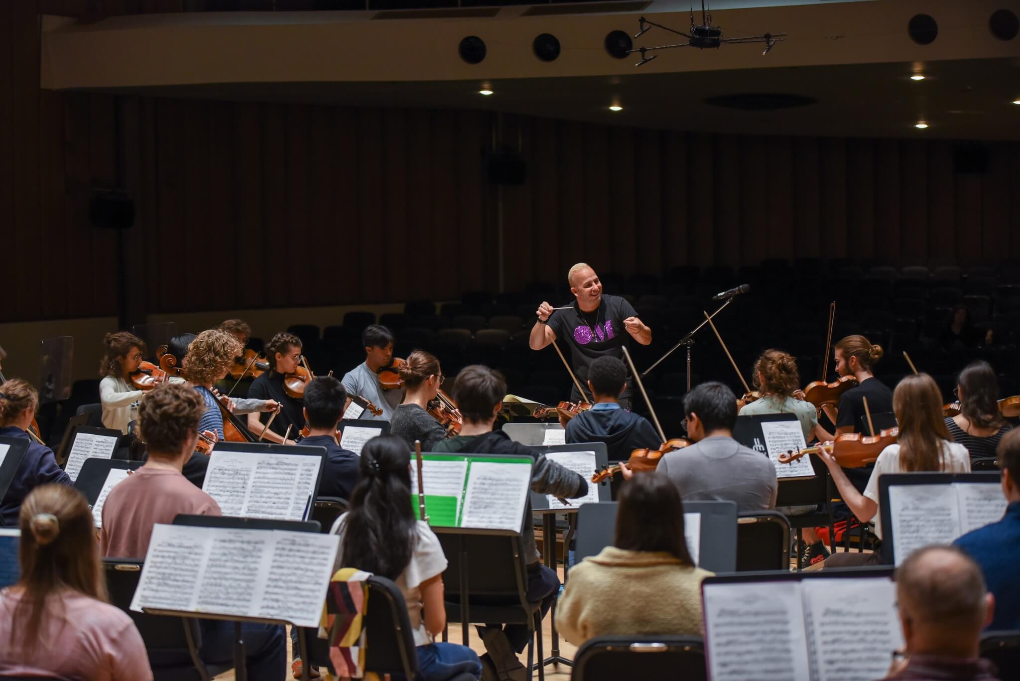 Yannick Nézet-Séguin a dirigé l'Orchestre de l'Université de Montréal, le 14 octobre. (Photo: courtoisie de l'OM)