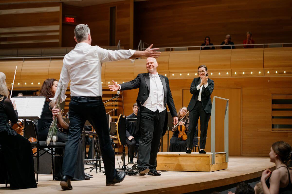 Simon Bertrand, Thorwald Jorgensen, Daniela Candillari (Photo: François Goupil)