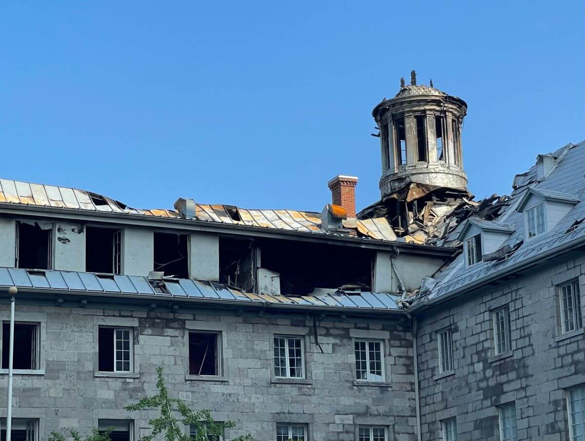 L'état du monastère du Bon-Pasteur le 27 mai 2023. (Photo: Daniel Béland)