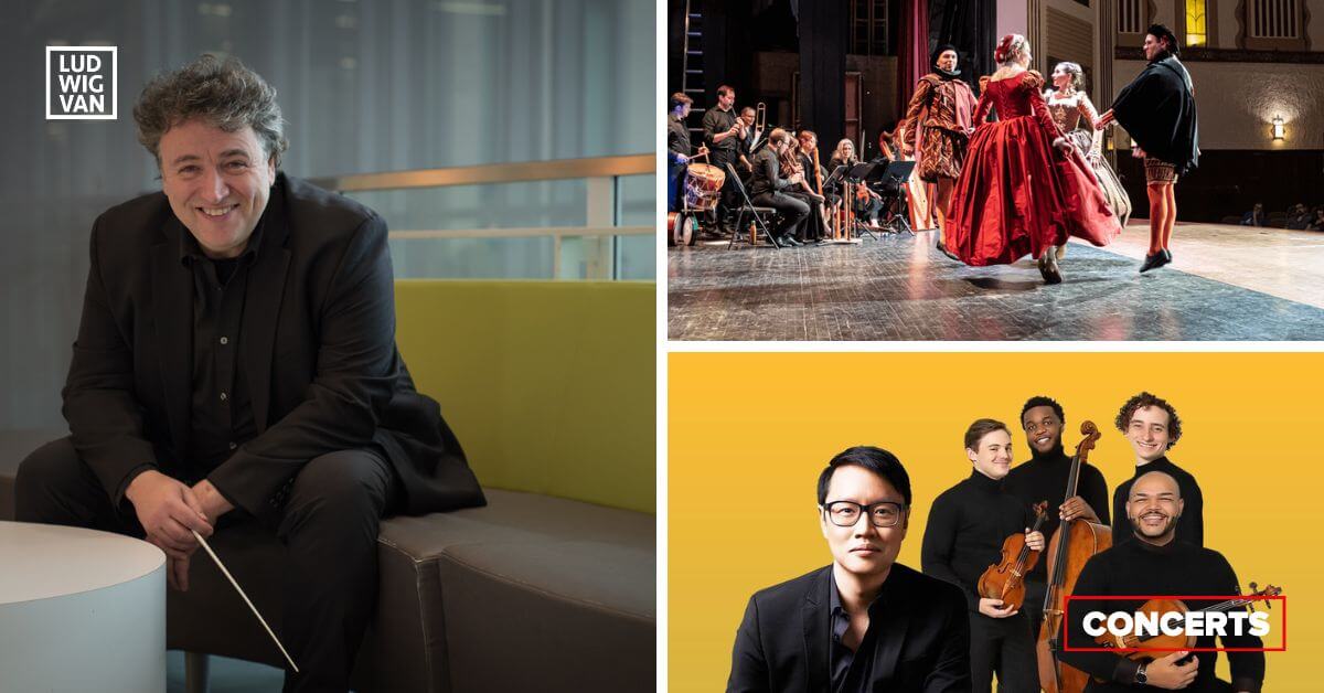 Alain Trudel (Photo: Brott Music Festival), Les Jardins chorégraphiques (Photo fournie par Montréal baroque), Le Quatuor Isidore et Philippe Chiu (Photo fournie par le FMCM)