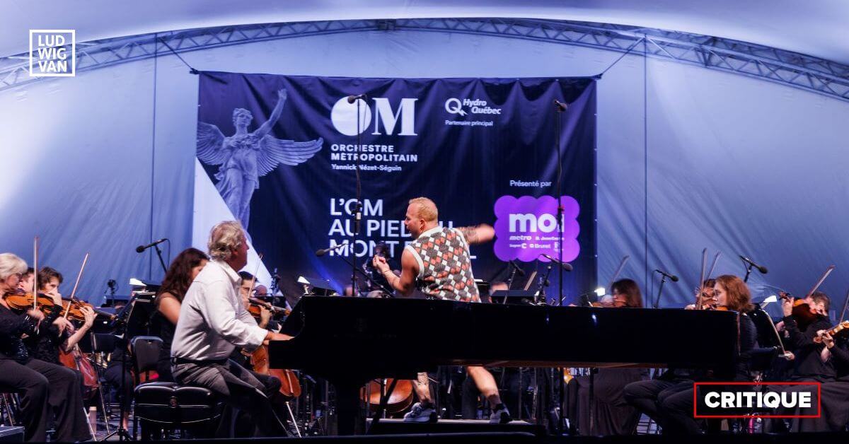 L'Orchestre Métropolitain et Yannick Nézet-Séguin au Mont Royal, 2 août 2023 (Photo: Orchestre Métropolitain, Denis Germain)