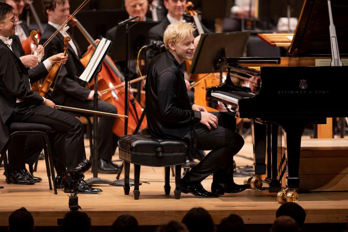 Le pianiste russe Alexander Malofeev était le soliste invité de l'OSM, le 21 septembre 2023 (Photo: Antoine Saito)