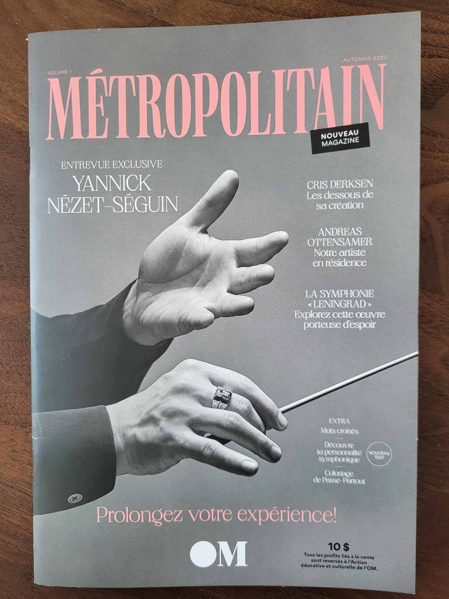 Le magazine Métropolitain, volume 1. (Crédit photo: Caroline Rodgers)