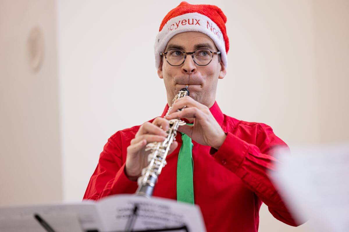Théodore Baskin, hautbois solo de l'OSM. (Photo: Antoine Saito)