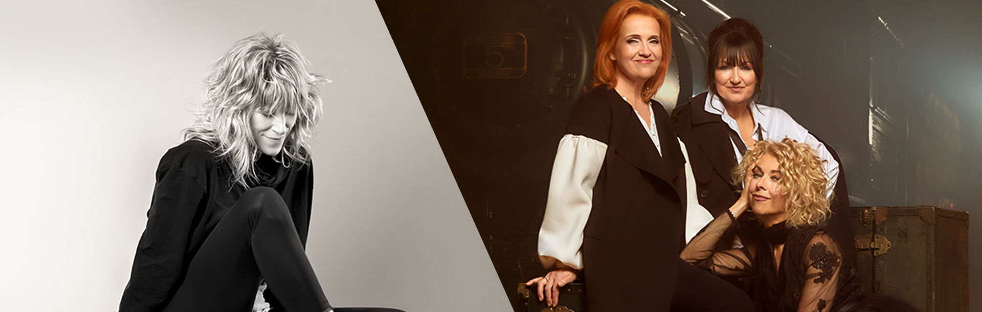 Luce Dufault, Marie Denise Pelletier, Joe Bocan et Marie Carmen seront réunies sur la scène de la Maison symphonique avec l'OSM. (Photo : courtoise OSM)