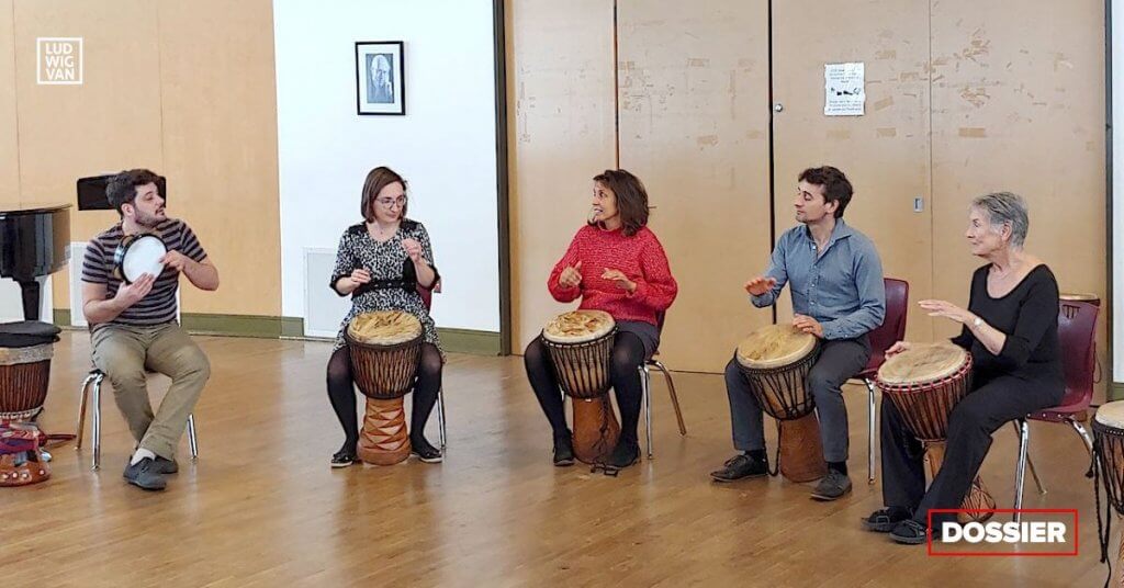 Cours de percussion à Cammac (Photo : page Facebook de Cammac)