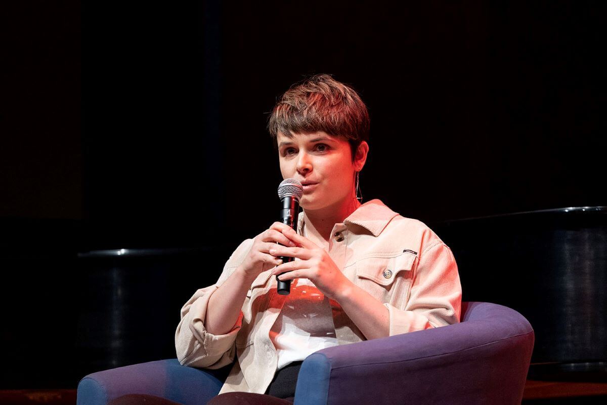 Gentiane MG lors des 27e Prix Opus (Photo : Maryse Boyce)