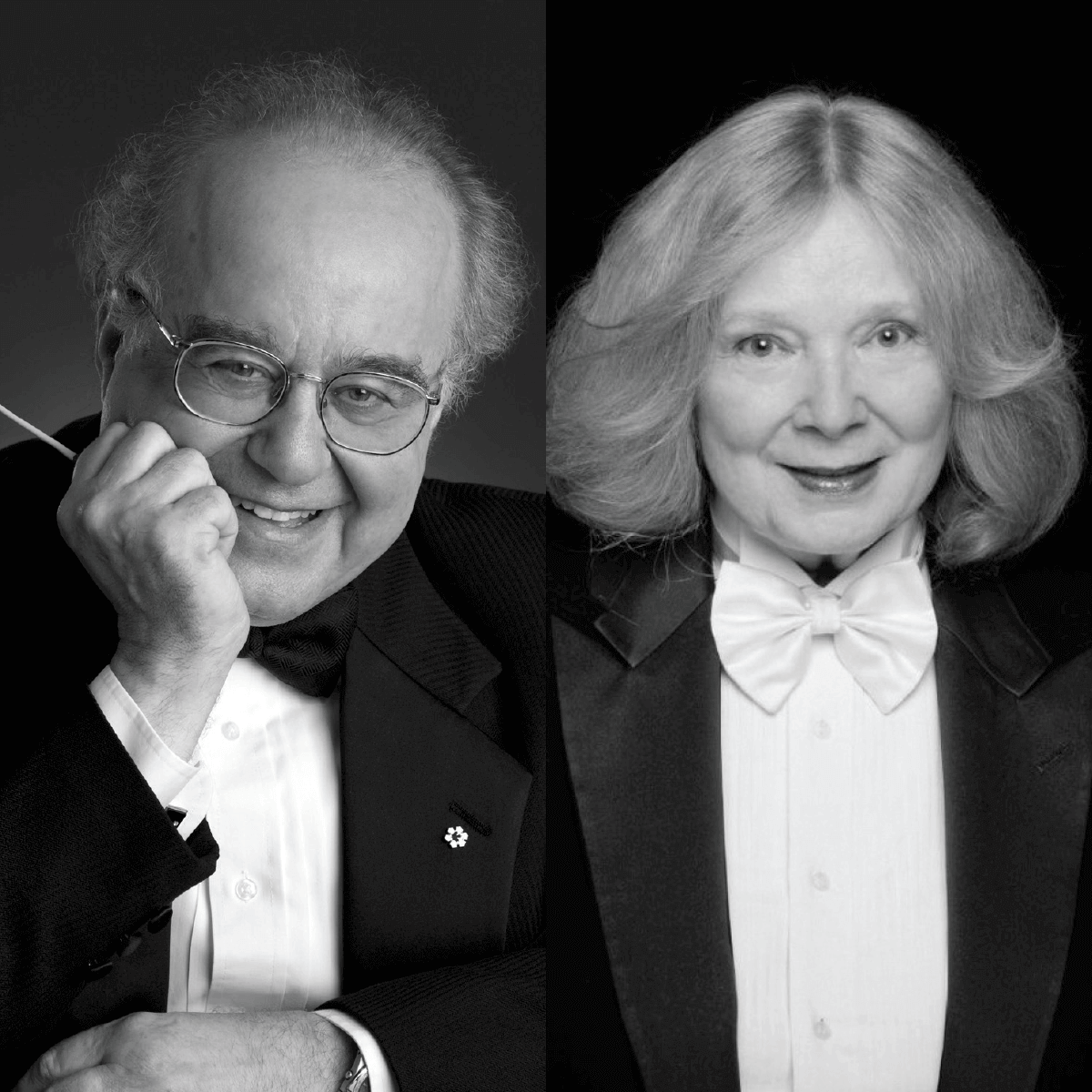 Les chefs d'orchestre Raffi Armenian et Agnes Grossmann (Photo : courtoisie Salle Bourgie)