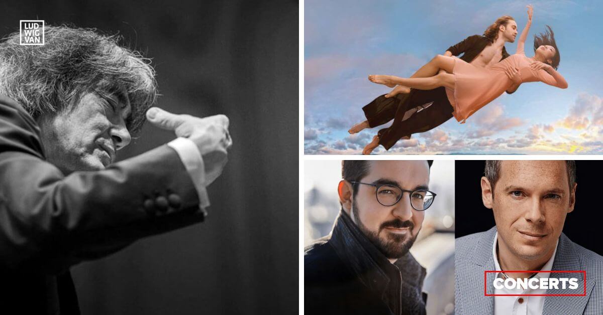 Kent Nagano (Photo : courtoisie); Carmina Burana par Les Grands Ballets canadiens (Photo : Sasha Onyschchenko), Charles Richard-Hamelin et David Jalbert (Photo : courtoisie Salle Bourgie)