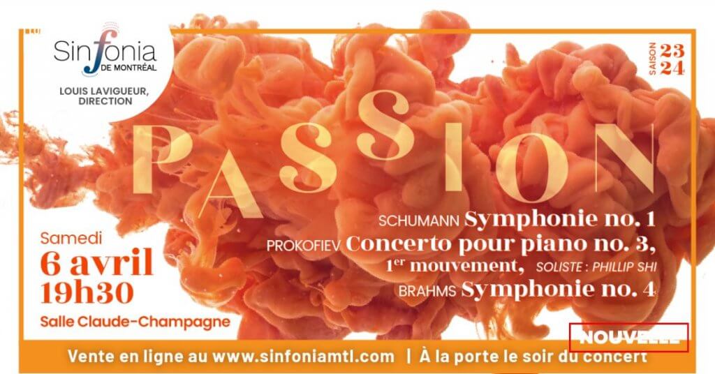 Sinfonia de Montréal Concert Passion