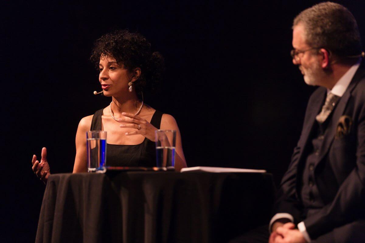 Caroline Louis et Olivier Godin ont présenté la nouvelle programmation de la Salle Bourgie lors du lancement de saison le 30 avril. (Photo : Frédéric Faddoul)