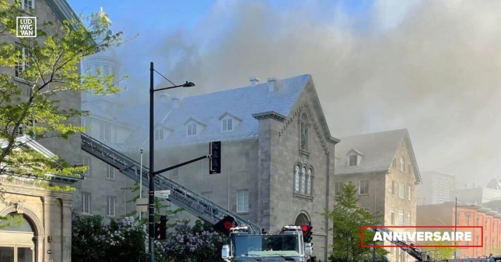 Un an s'est écoulé depuis l'incendie ayant dévasté la Chapelle historique du Bon-Pasteur. (Photo : Daniel Béland)