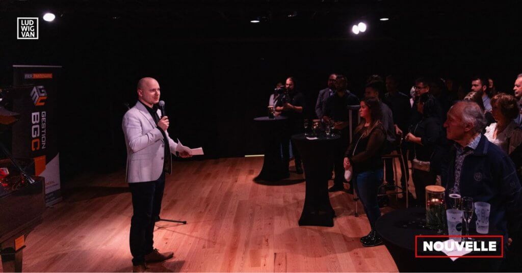 Xavier Roy, directeur général du Festival de Lanaudière, lors de l'inauguration de la Maison de la musique René-Charette (Photo : courtoisie Festival de Lanaudière)