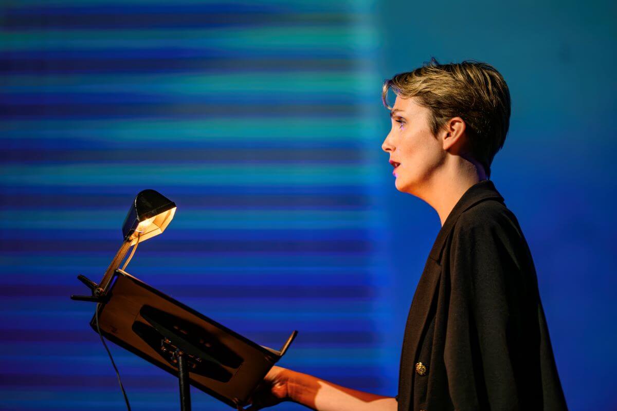 Florence Bourget dans Der Kaiser von Atlantis (Photo : Festival Classica - Charles Mercier)