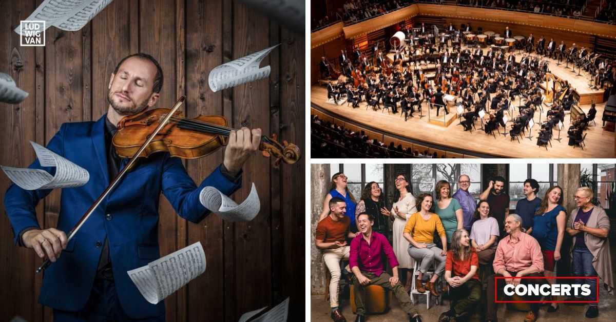 Antoine Tamestit (Photo : courtoisie Salle Bourgie); l'OSM (Photo : Antoine Saito); le SMAM (Photo : Annie Éthier)