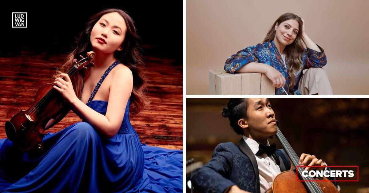 Stella Chen (Photo : Fay Fox); Dalia Stasevska (Photo : Veikko Kähkönen); Bryan Cheng (Photo : courtoisie)