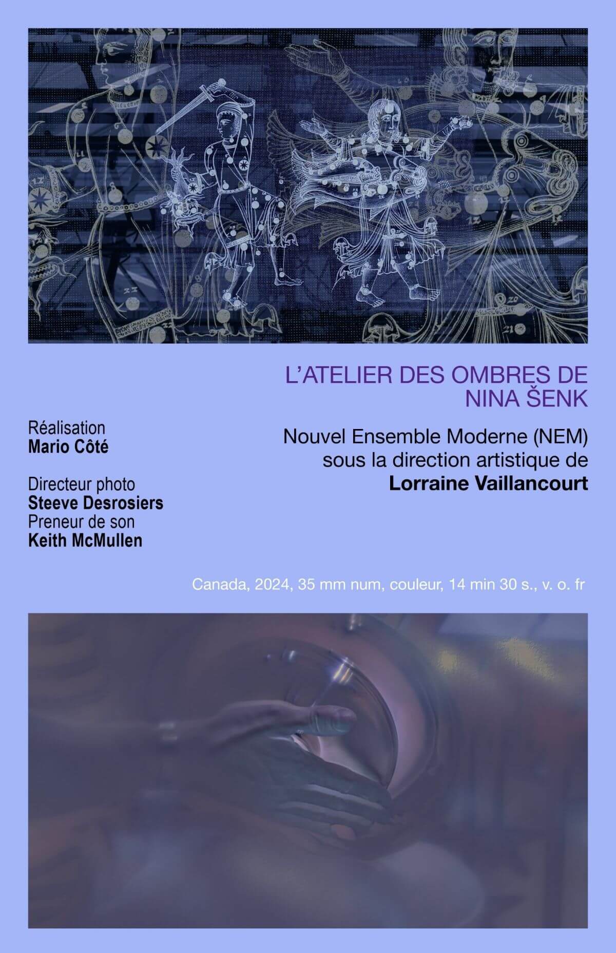 Affiche du court métrage L'Atelier de sombres de Nina Senk (Image : courtoisie FIFA)