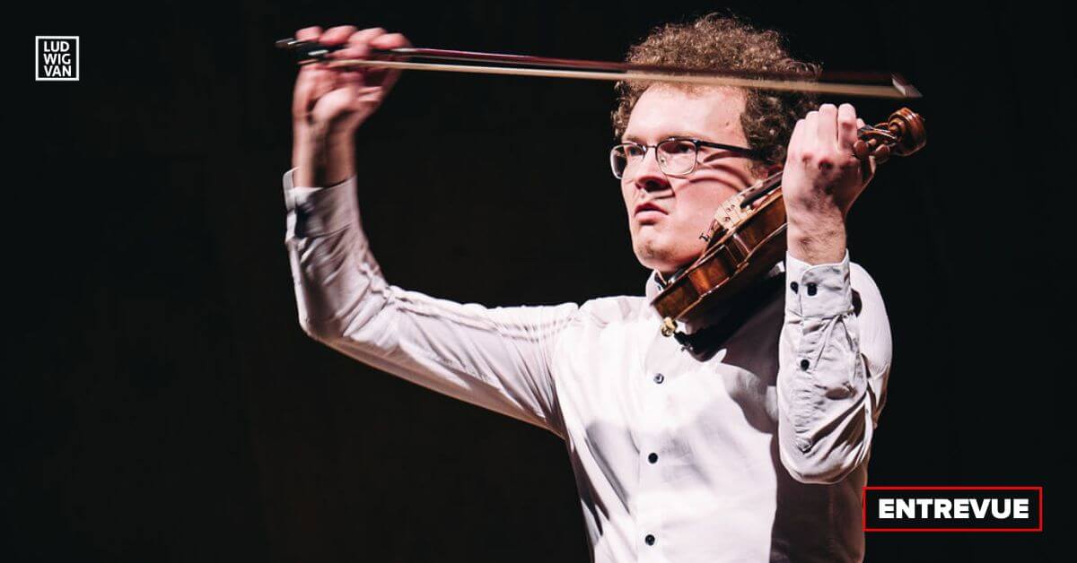 Dmytro Udovychenko lors des demi-finales du CMIM Violon 2023 à la salle Bourgie. (Photo : Tam Photography)