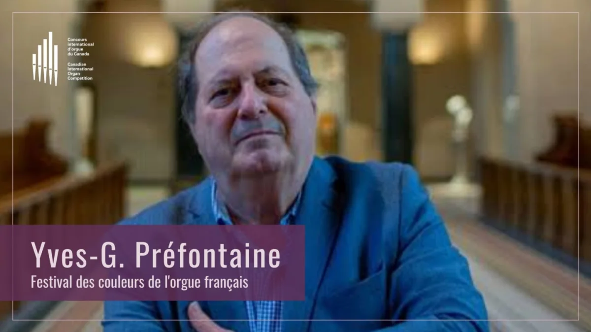 Yves-G. Préfontaine (Photo : Concours international d'orgue du Canada)
