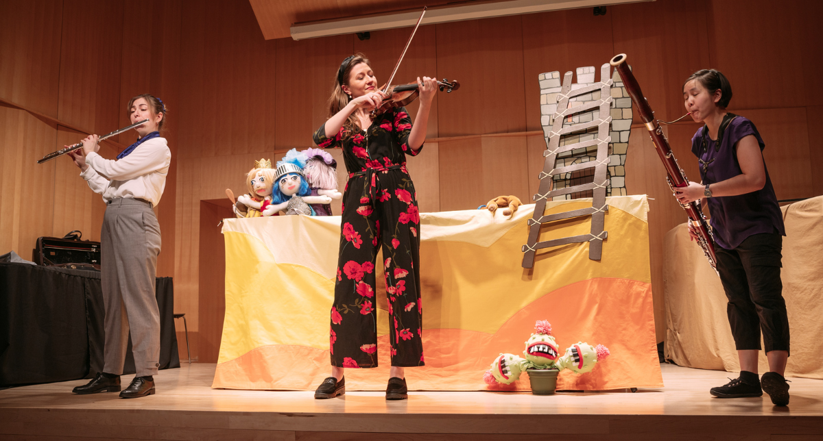 Johanna Silbermann, flûte, Nadia Monczak, violon et My-Lan Vu, basson. (Photo : courtoisie JMC)