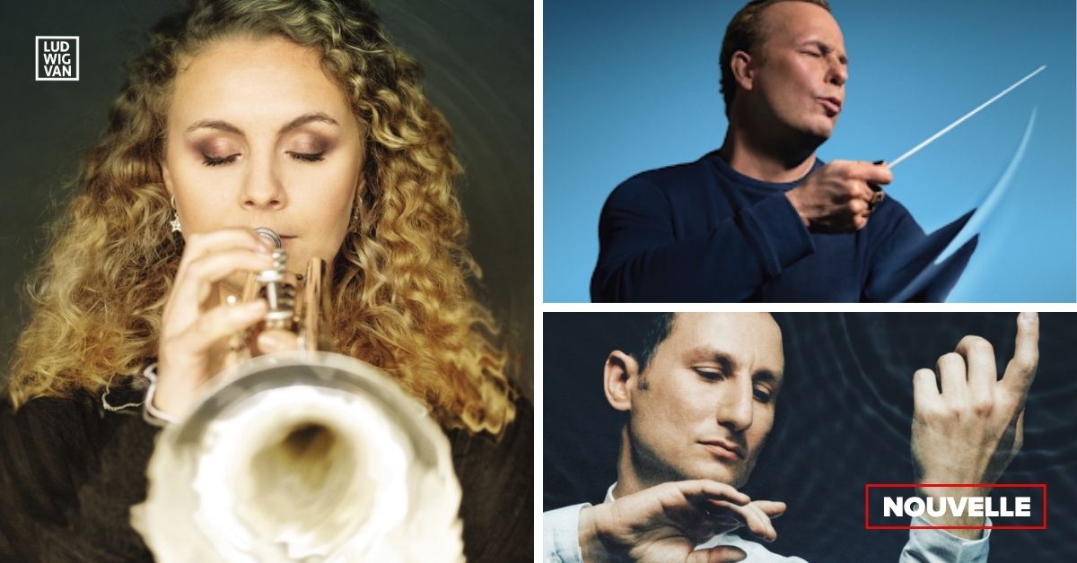 Matilda Lloyd (Photo : courtoisie OM); Yannick Nézet-Séguin (Visuel de saison 2026-2027 courtoisie de l'OM); Antoine Tamestit (Photo : Julien Mignot)