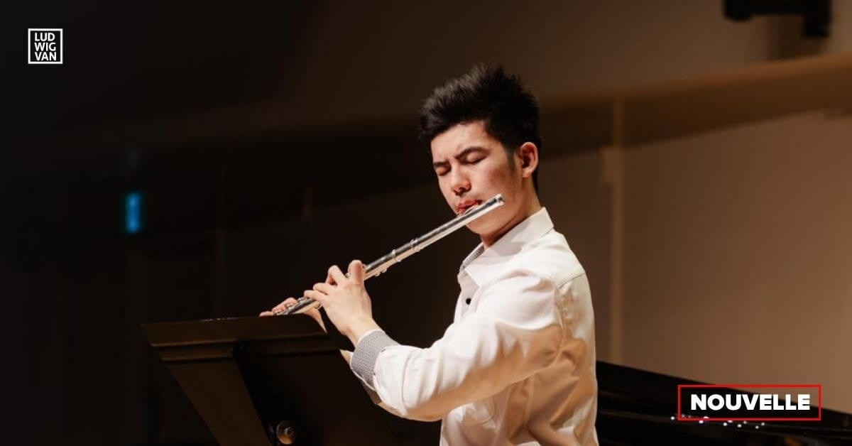 Le flûtiste ontarien Josh Chong, lauréat du Grand Prix dans la catégorie 19-25 ans au Concours de musique du Canada 2026 (Photo : courtoisie CMC)