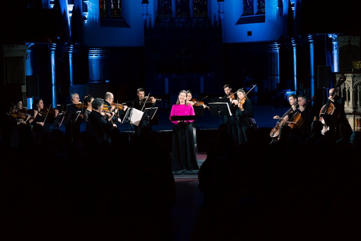 I Musici et Andréanne Brisson-Paquin en mars dernier. (Photo : courtoisie I Musici)