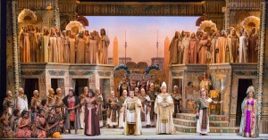 The Triumphal March in Sarasota Opera's production of Verdi's AIDA. (Photo: Rod-Millington)