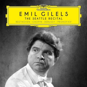 EMIL GILELS: THE SEATTLE RECITAL. Beethoven: Piano Sonata Op. 53 “Waldstein. Prokofiev: Piano Sonata No. 3 Op. 28. Prokofiev: Visions fugitives Op. 22 (excerpts)Debussy: Images I. Ravel: Alborada del gracioso. Recorded live in the Seattle Opera House, December 6, 1964. DG 479 6288. Total Time: 74:47.