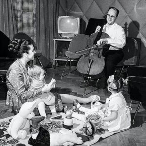 Mstislav Rostropovich, cellist and composer, and Galina Vishnevskaya, soprano