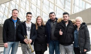 Andrew McCandless, Abdo Elias, Jules Cowan-Dewar, George Ghshranian, Yasir Ghshranian, Jessica Cowan-Dewar (Photo: Jag Gundu)