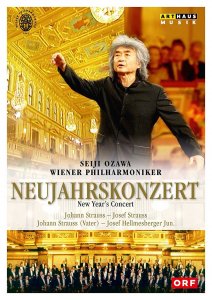 New Year’s Concert 2002. Music by Johann Strauss, Josef Strauss and Josef Hellmesberger. Vienna Philharmonic Orchestra/Seiji Ozawa. Arthaus Musik DVD 109315. Total Time: 109:00 + 32:00 (special features).