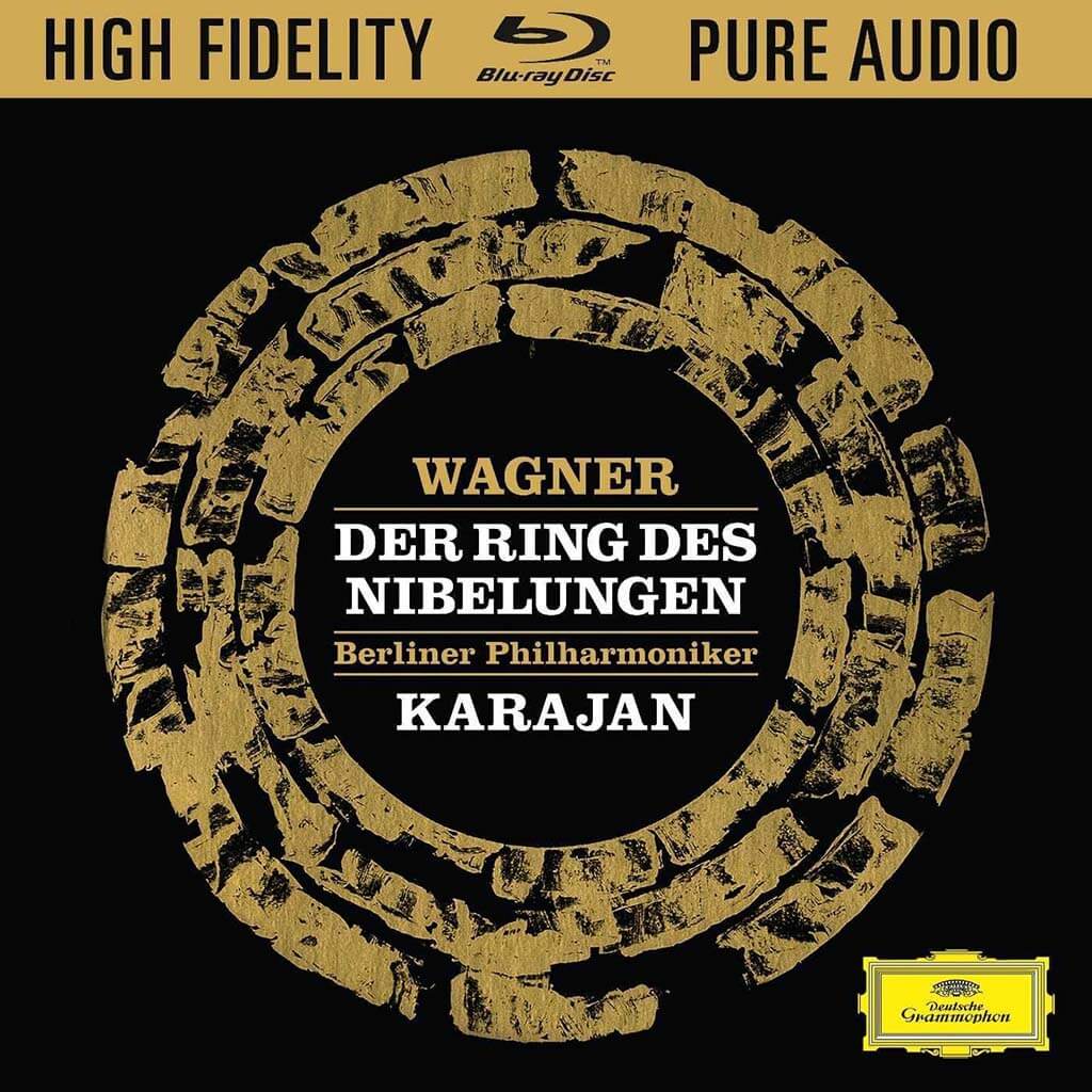 Wagner: Der Ring des Nibelungen. Gundula Janowitz. Jon Vickers; Régine Crespin; Thomas Stewart; Jess Thomas; Helga Dernesch; Karl Ridderbusch, et al. Berlin Philharmonic/Herbert von Karajan. DG 479 7354 Blu-ray Disc Pure Audio Limited Edition.