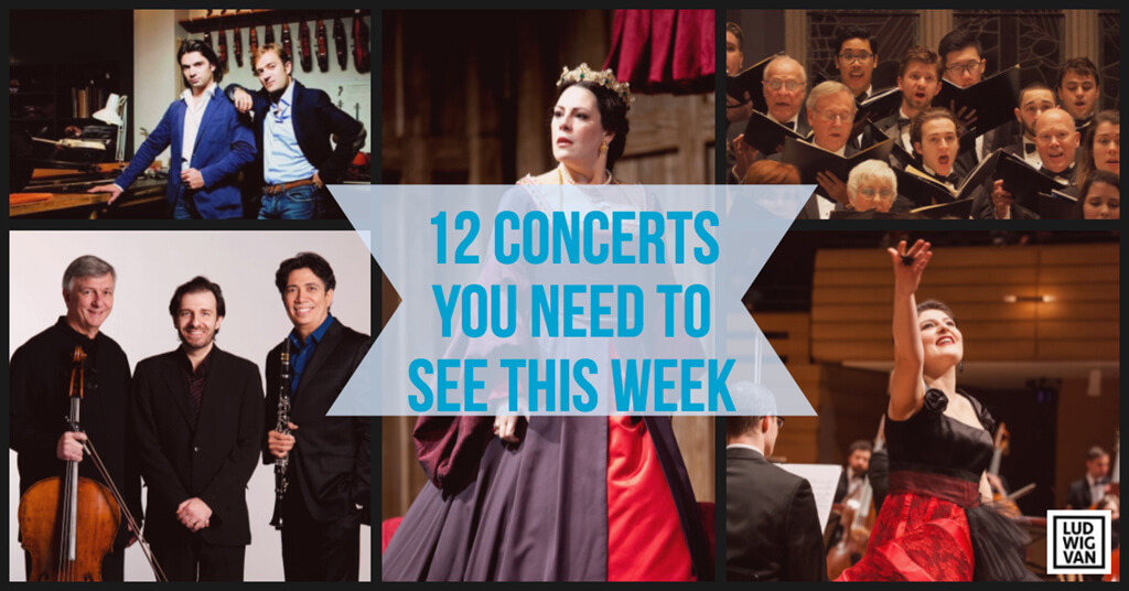Classical music and opera events happening in and around Toronto for the week of April 23 – 29.