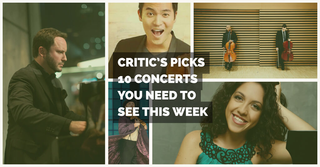Classical music and opera events happening in and around Toronto for the week of April 2 – 8.