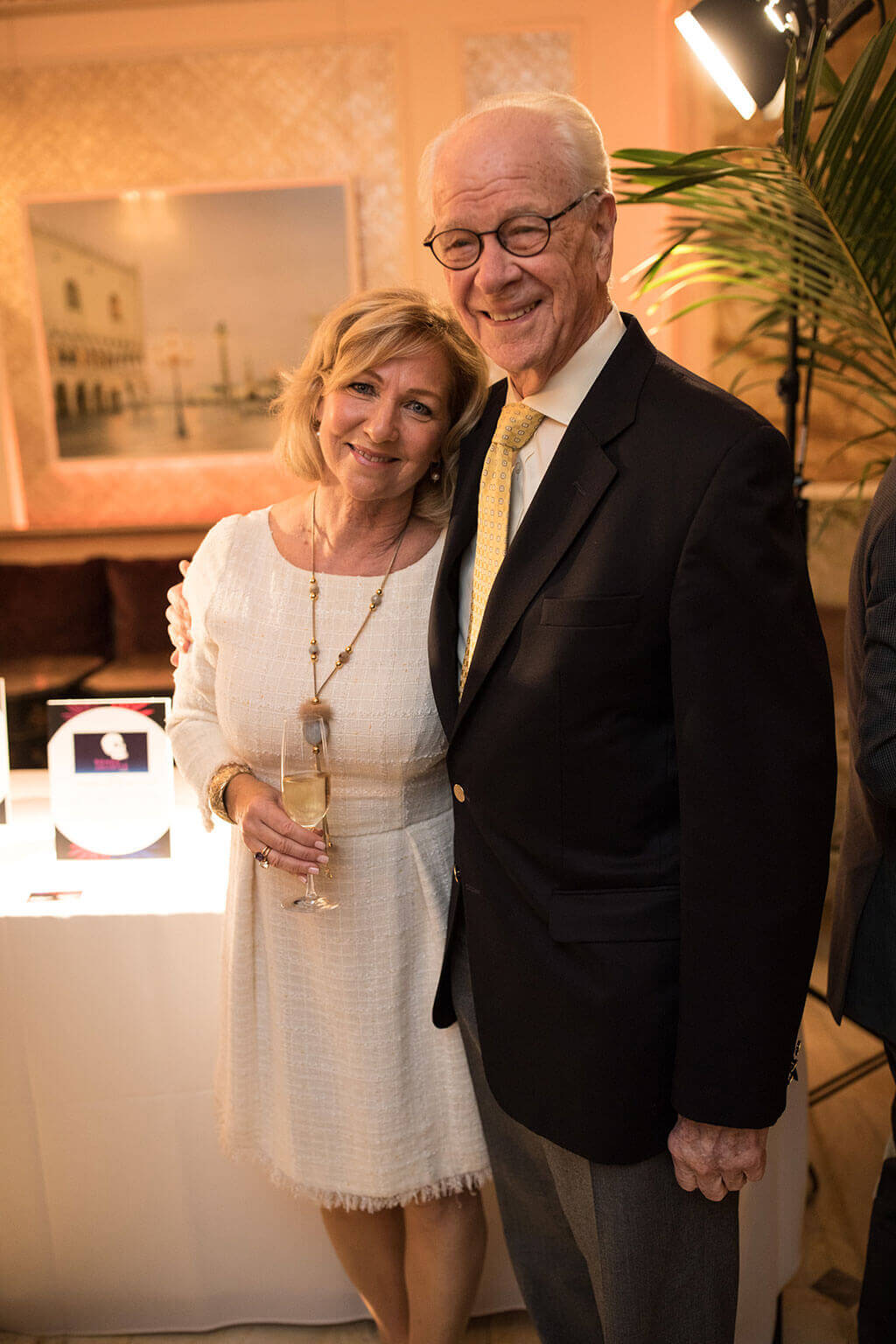 Christiane LeBlanc, General and Artistic Director General and CMIM, with James Norcop, Director of the Art Song Foundation of Canada (Photo: Courtesy of CMIM)