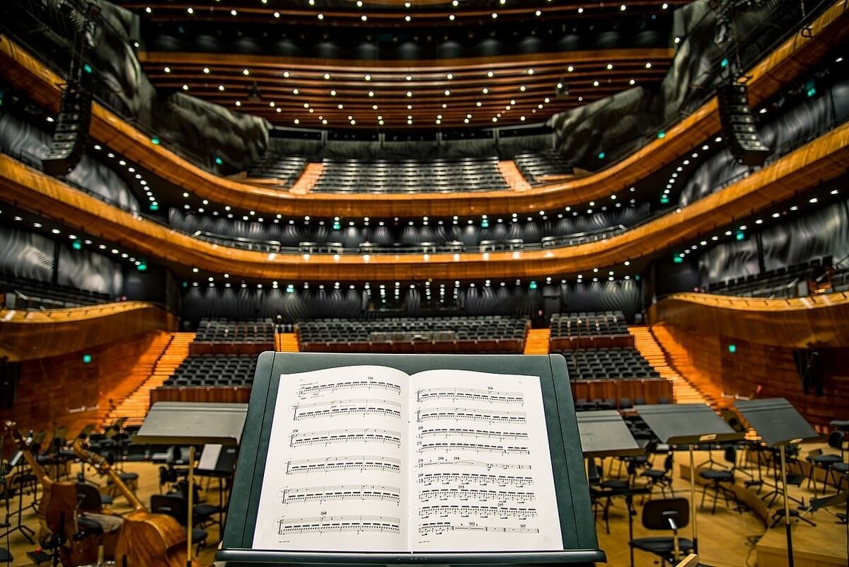Katowice concert hall in Katowice, Poland (Public domain image)
