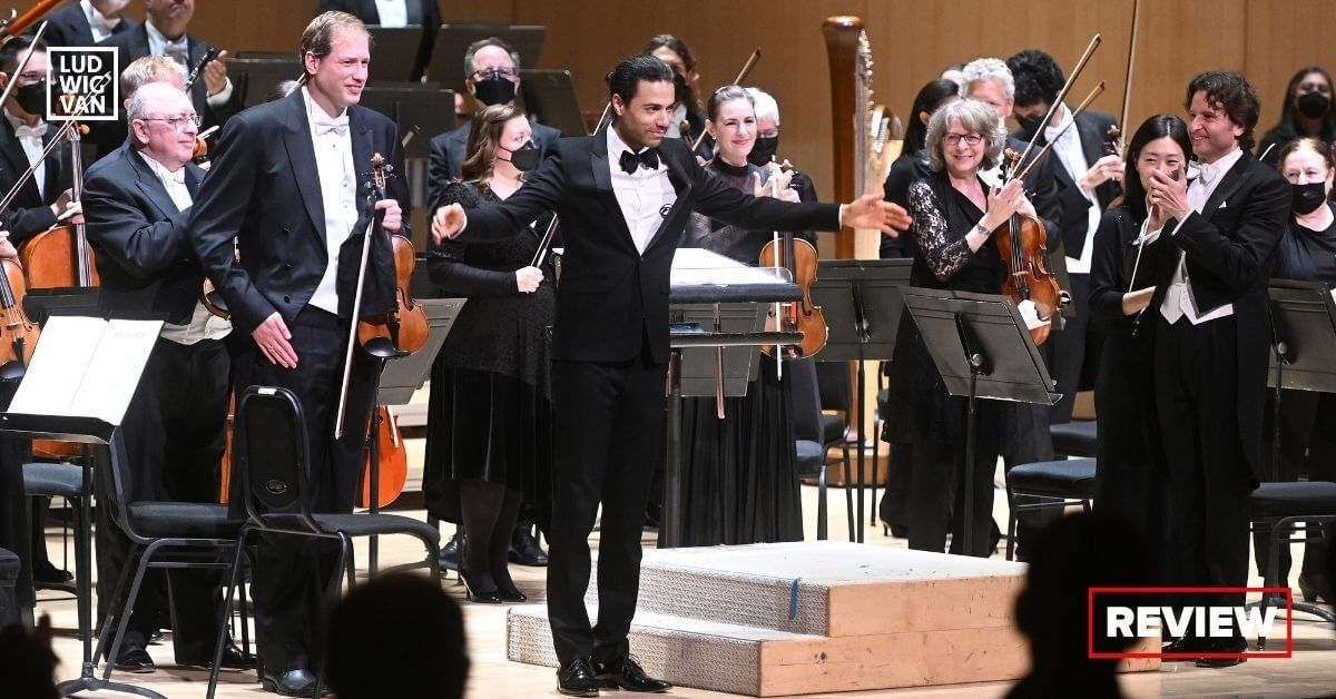 The Toronto Symphony Orchetra with composer Samy Moussa, Gustavo Gimeno conducting (Photo: Jag Gundu)