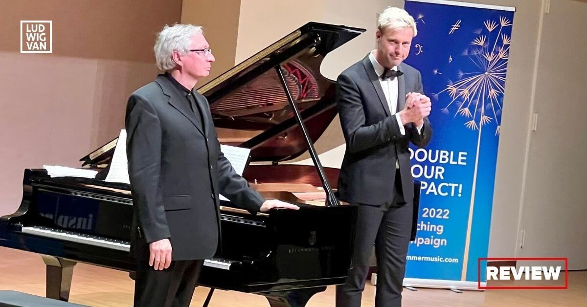 L-R: Wolfram Rieger, piano; Benjamin Appl, baritone (Photo: Catherine Willshire)
