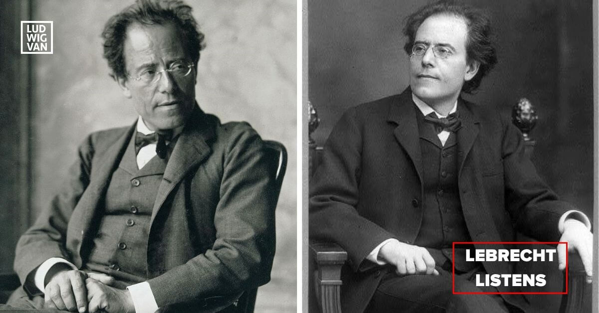 Gustav Mahler (Photo L: Moritz Nähr / Both public domain images)