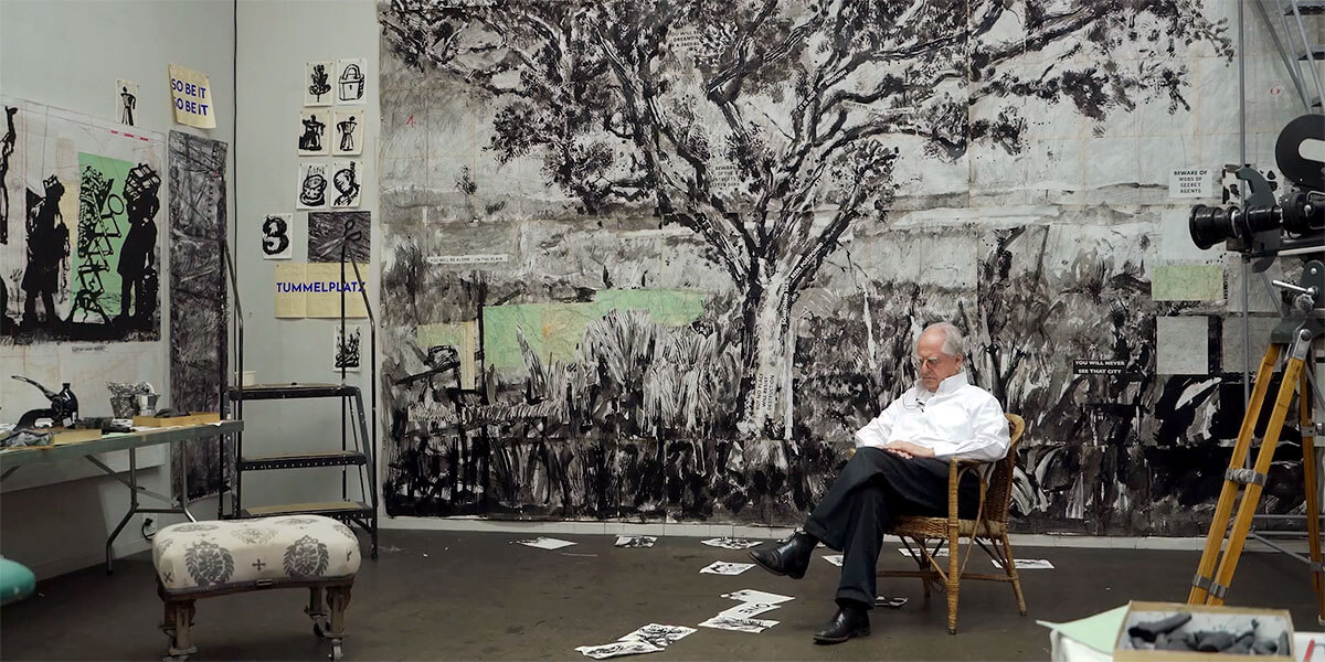 A still from William Kentridge's Self-Portrait As A Coffee Pot (Image courtesy of TIFF)