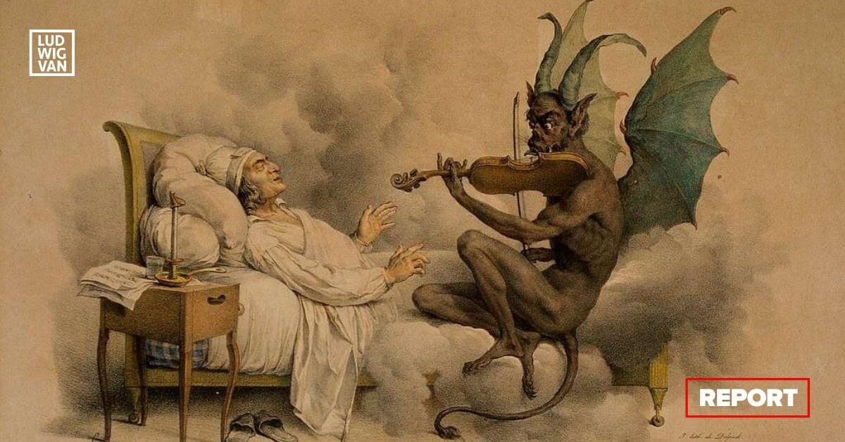 "Tartini's Dream" by Louis-Léopold Boilly (1761-1845), an illustration of the legend behind Giuseppe Tartini's "Devil's Trill Sonata" (Public domain)