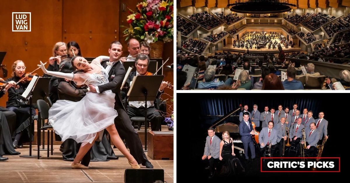 L-R (clockwise): A Salute to Vienna (Image courtesy of Salute to Vienna); The TSO's Messiah (Photo: Jag Gundu); The Glenn Miller Orchestra (Image courtesy of the Glenn Miller Orchestra)