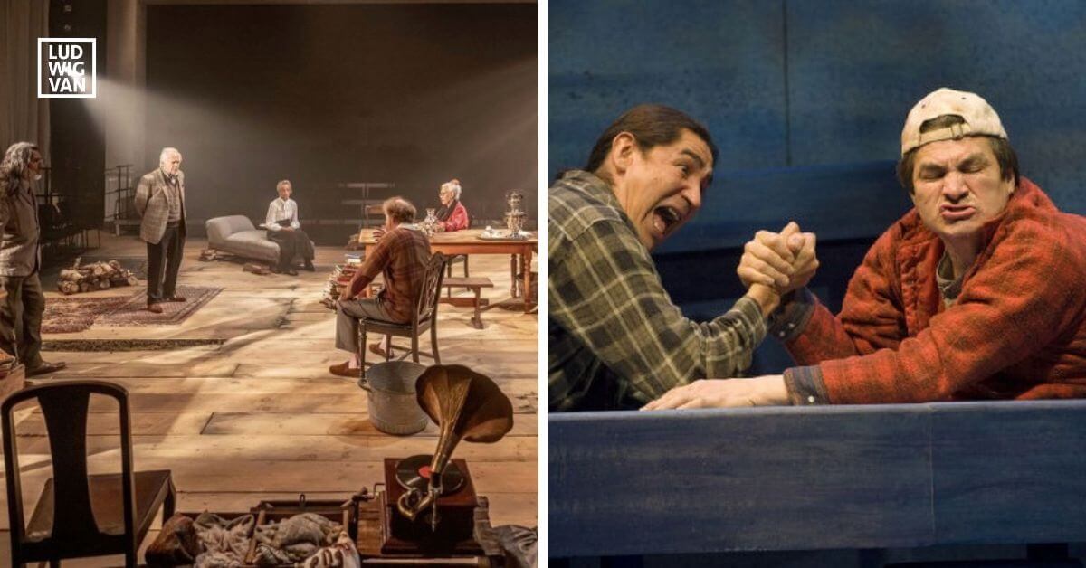 Uncle Vanya (Courtesy of Crow’s Theatre), Where the Blood Mixes (Courtesy of Soulpepper & Native Earth Performing Arts) 