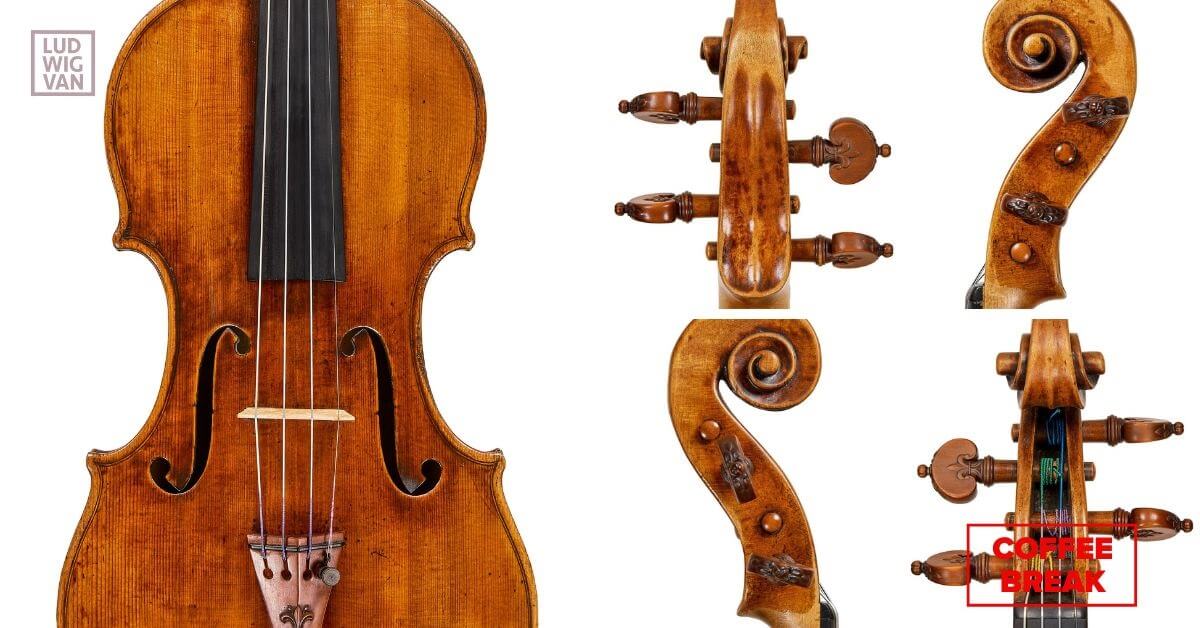 Views of the Guarnari “Baltic” violin (Photo courtesy of Tarisio Auction House)