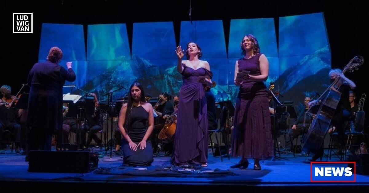 Simran Claire, Chelsea Pringle-Duchemin, and Brittany Rae at Opera in the 21st Century, Banff 2022 (Photo: Joel Ivany)