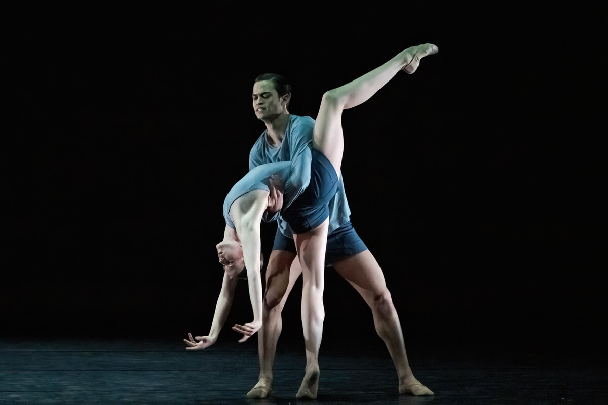 Mackenzie Brown and Adhonay Soares da Silva in A Dialog (Photo: Karolina Kuras, Courtesy of The National Ballet of Canada)