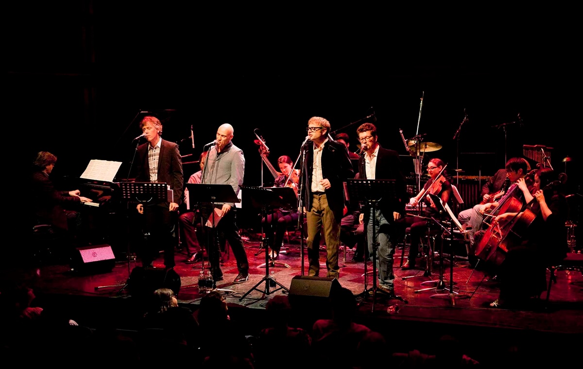 Sgt. Pepper's Lonely Hearts Club Band, 2012; (From left to right) Craig Northey, John Mann, Steven Page, Andy Maize (Photo: John Lauener)