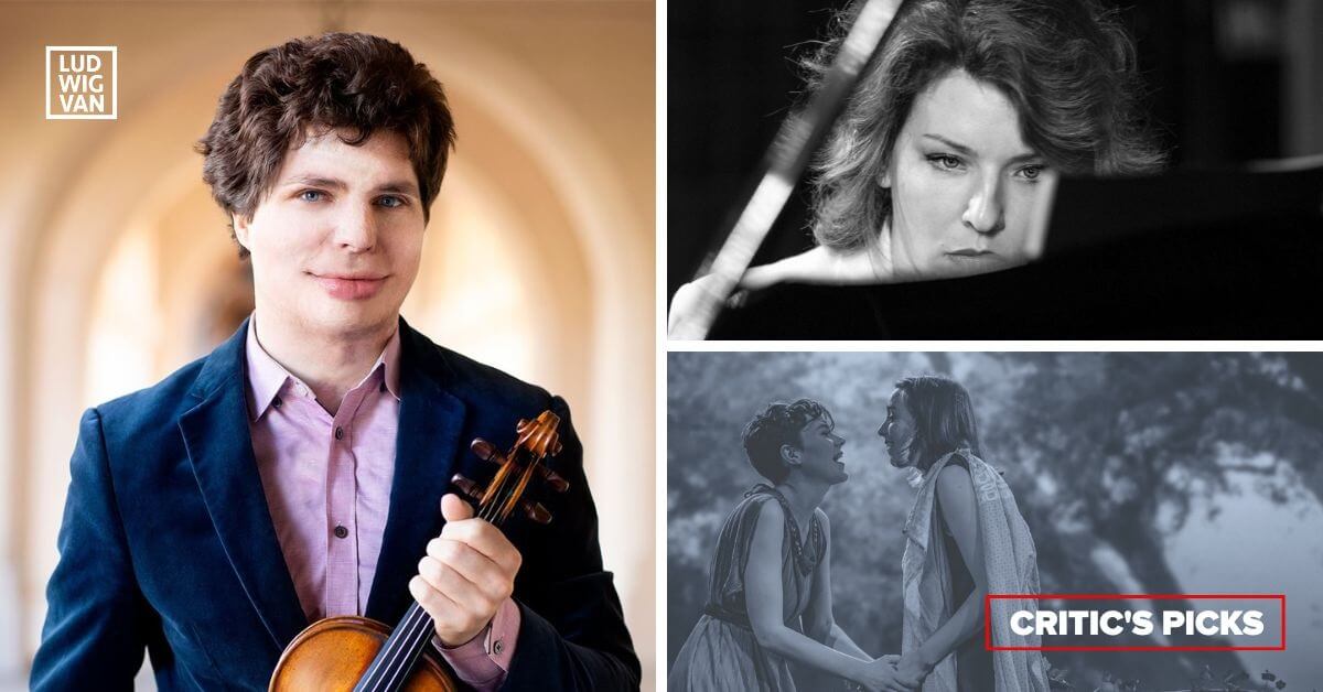 L-R (clockwise): August Hadelich (Photo courtesy of the TSO); Polina Osetinskaya (Photo courtesy of the artist); Adanya Dunn & Danielle Buonaiuto in Pomegranate (Photo courtesy of the COC)